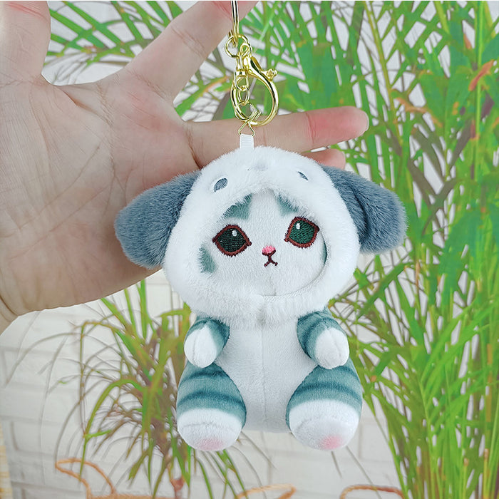 Wholesale Cute Cat Doll Keychain Pendant Doll Machine Plush Toy Gift