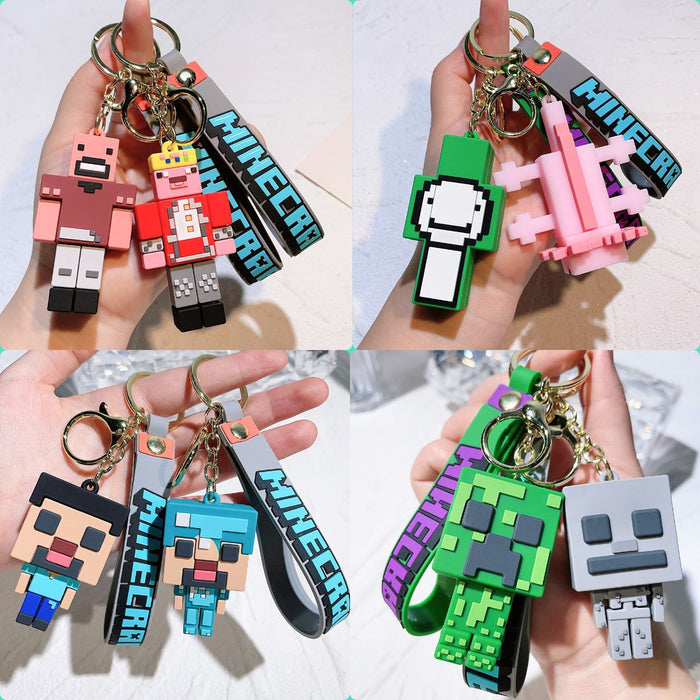 Wholesale Cartoon Game Silicone Keychain JDC-KC-Qiwei039