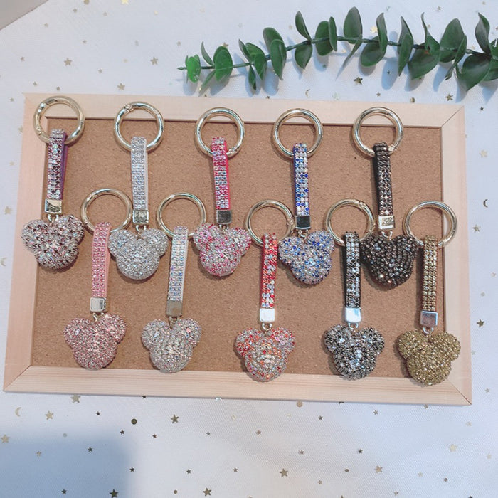 Wholesale Diamond-encrusted Crystal Car Key Ring Pendant Jewelry Pendant