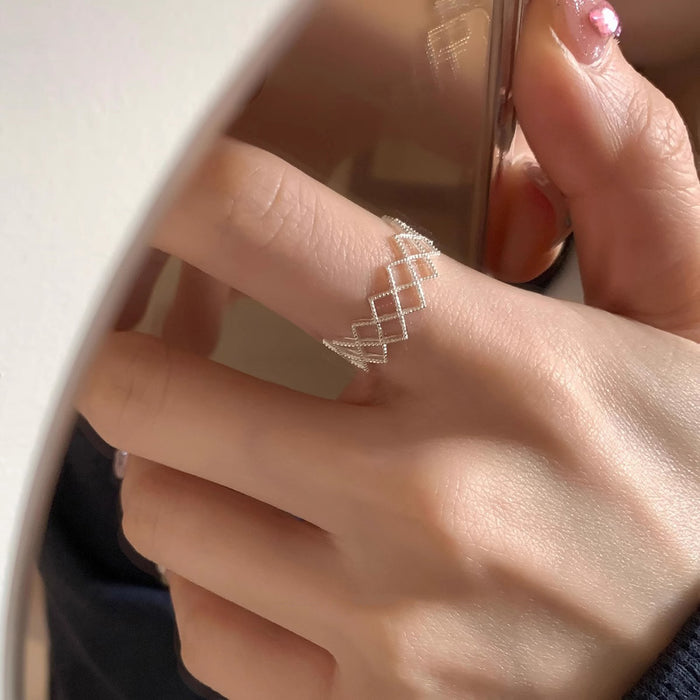 Wholesale Light luxury high-end ring with versatile and niche design, adjustable opening