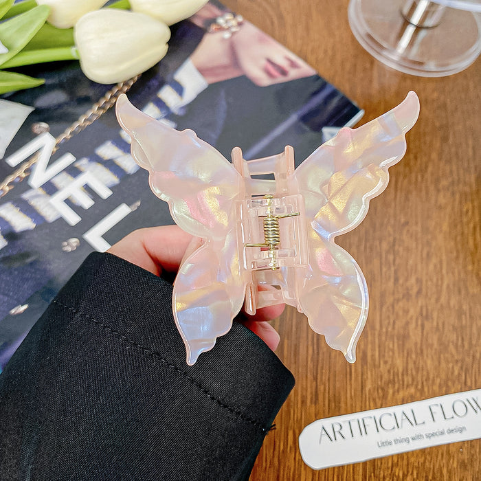 Wholesale Holographic Mermaid Hair Claw Clip Large PVC Women' s Hair Styling Accessory
