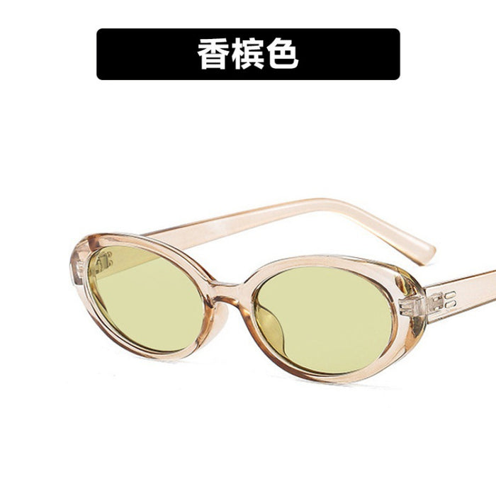 Wholesale Sunglasses high-end retro black oval new sunglasses UV resistant