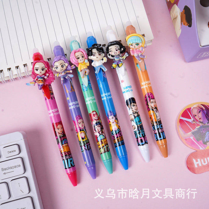Wholesale Retractable Pen with Resin Patch Ins Style Trendy Student Gift
