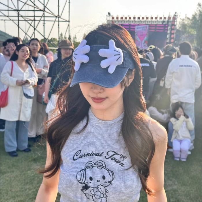 Wholesale Empty Top Hat Cute and Funny Travel Sunshade and Sun Protection