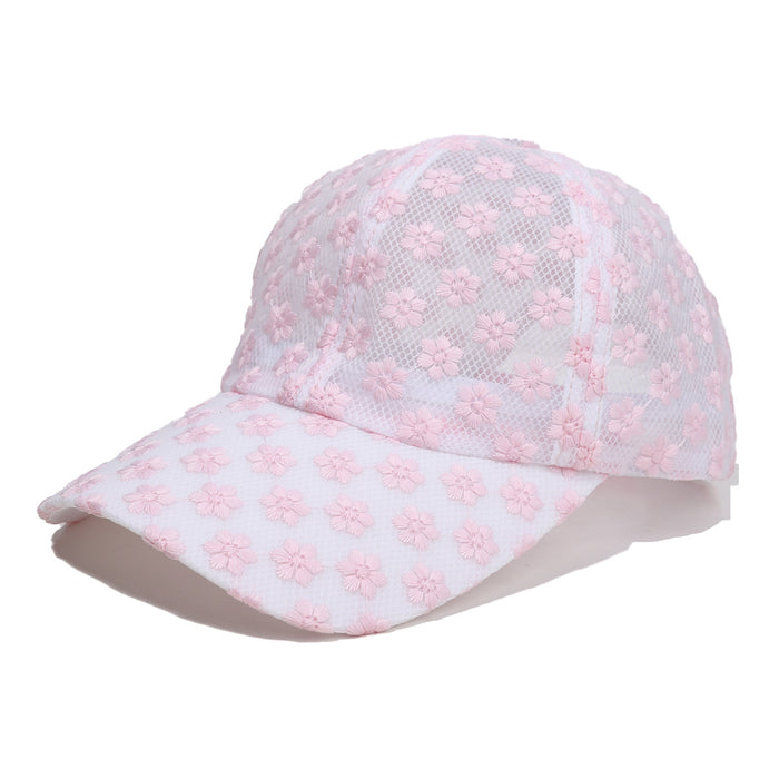 Wholesale Hat Versatile Baseball Hat Lace Breathable Duck Tongue Hat Sunshade Hat Travel Shopping