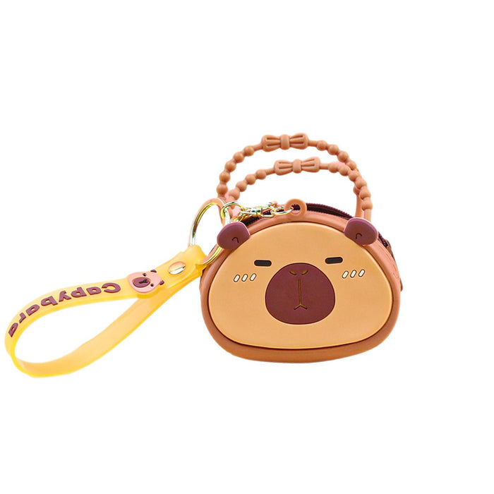 Wholesale Silicone Coin Purse Keychain Pendant Cute Children's Storage Bag Key Bag Coin Bag Cartoon Small Purse Hanging Ornaments
