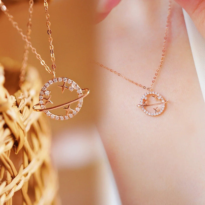 Wholesale Planet Ball Pendant Necklace