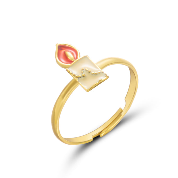 Wholesale Christmas Ring Set Cartoon Christmas Tree,  Old Man,  Elk Pattern Bracelet