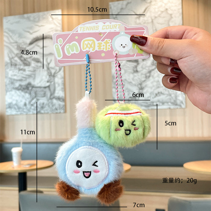 Wholesale Cute genuine racket, toy, sports toy, tennis, table tennis, billiards, badminton toy, bag, pendant
