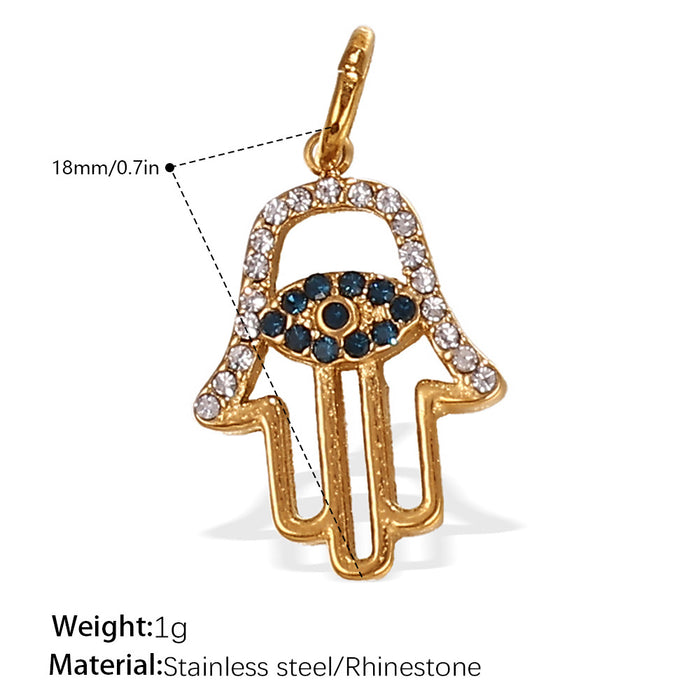Wholesale DIY Stainless Steel Gold-Plated Necklace Pendant Accessories
