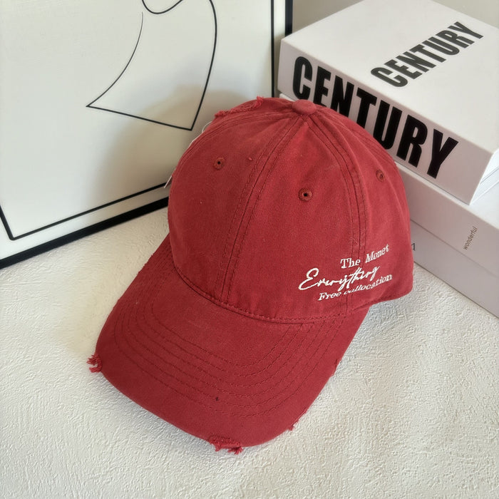 Wholesale New side letter quick drying baseball cap, sun shading and breathable outdoor hiking duckbill cap, casual cap