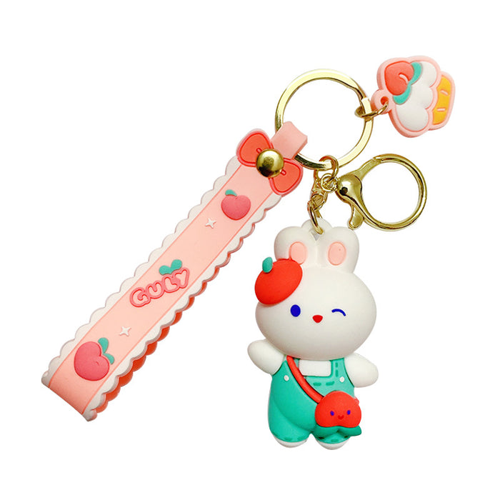 Wholesale Cartoon Silicone Doll Keychain JDC-KC-MingT185