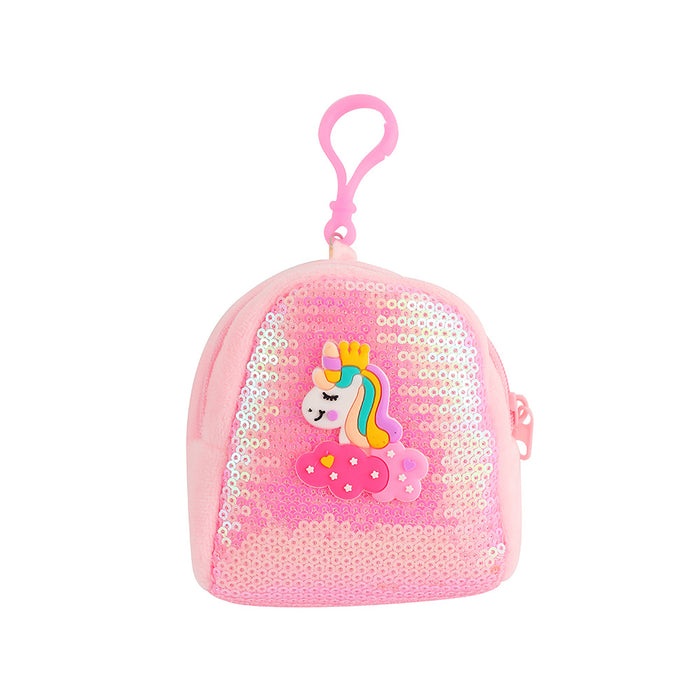 Wholesale Sequin Unicorn Coin Purse Children' s Cartoon Portable Coin Headset Storage Bag Cute Mini Bag