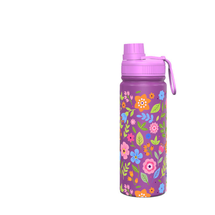 Wholesale Purple Space Pot Thermos Cup Stainless Steel Sports Fruit Print Cartoon Portable Travel Water Cup