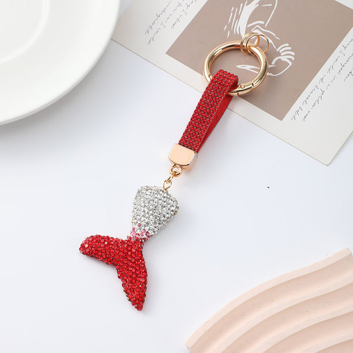 Wholesale Cute polymer clay fish tail keychain