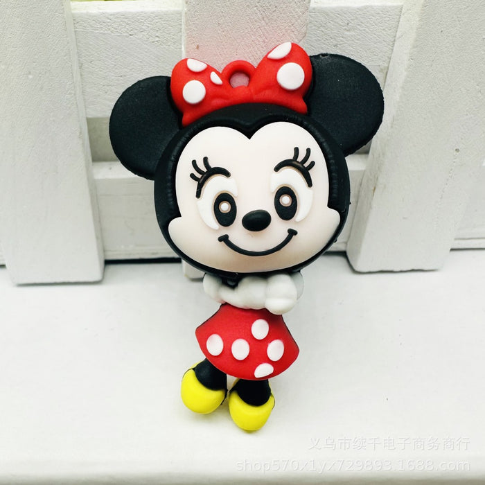 Wholesale Cartoon keychain accessories, cute decorative materials, accessories, pen tips, three-dimensional DIY soft rubber pendant