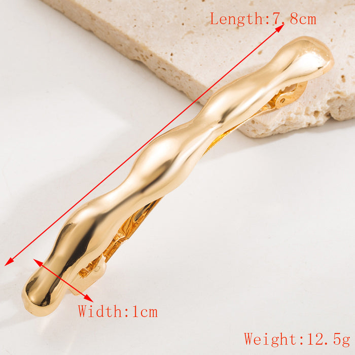 Wholesale Metallic Spring Clip Simple Starfish High-Feeling Hairpin for Women