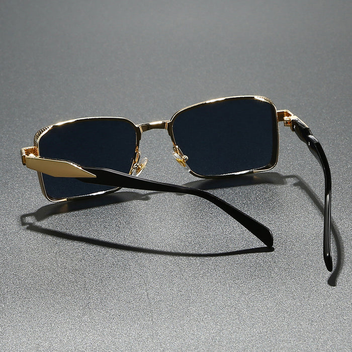 Wholesale Metallic sunglasses, personalized UV protection, fashionable square sunglasses