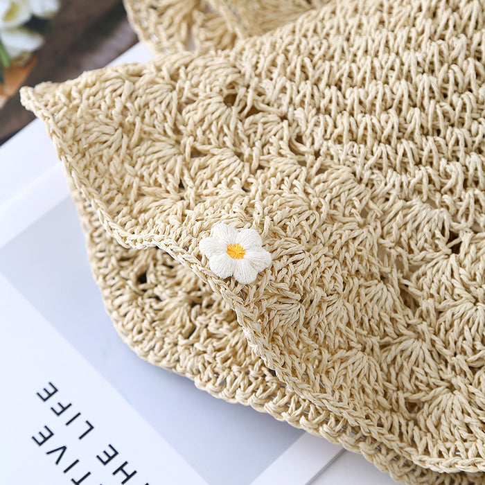 Wholesale New Bow Straw Hat with Elegant Style, Casual Hat, Basin Hat, Beach Hat, Sunshade and Sun Protection