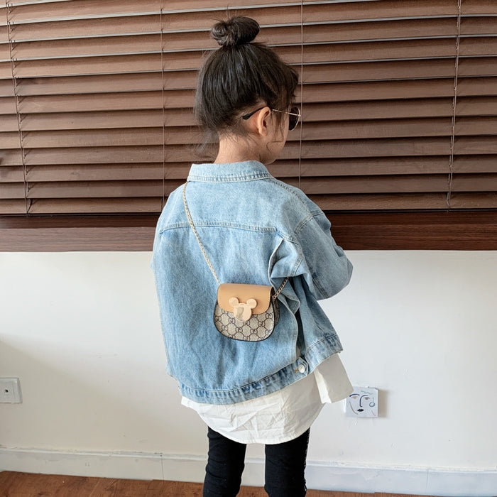 Wholesale PU material kids'  crossbody shoulder bag