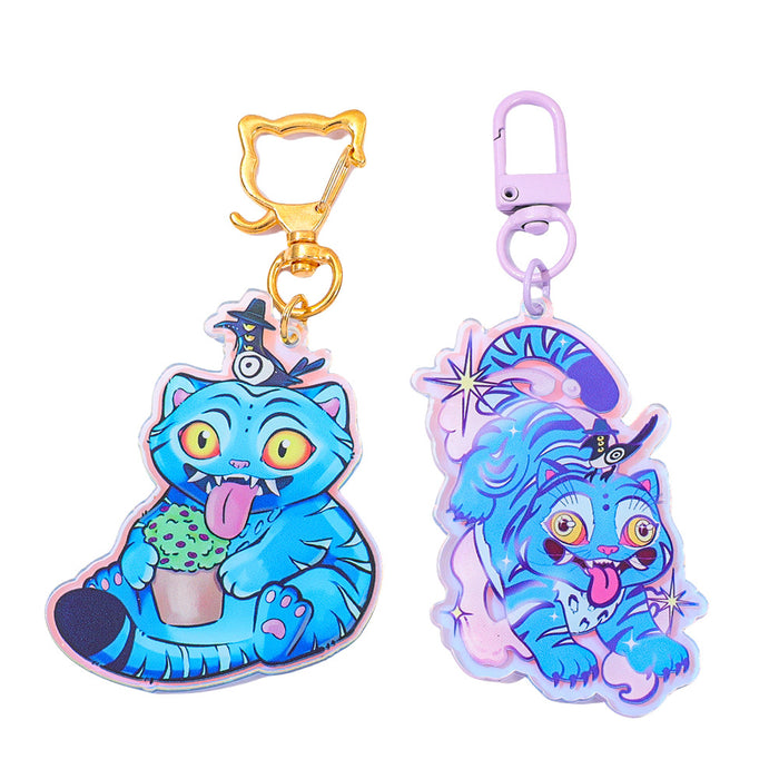 Wholesale Cartoon Anime Tiger Acrylic Keychain Pendant