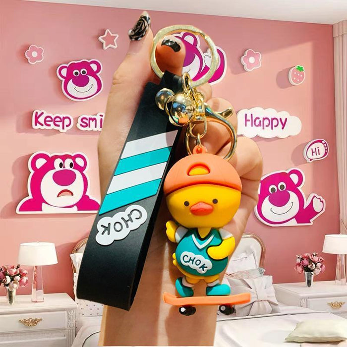 Wholesale Silicone Cartoon Doll Keychain JDC-KC-MingT110