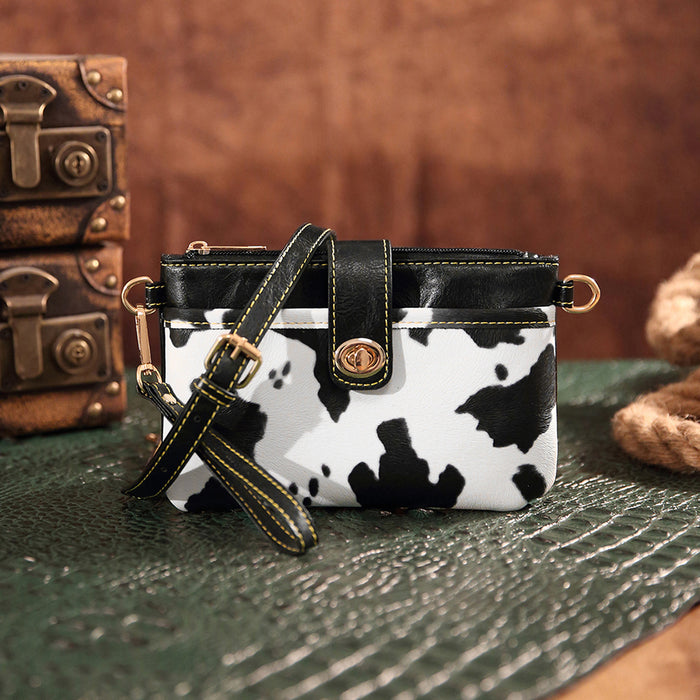 Wholesale Vintage Print Western Women' s Bohemian Small Crossbody Clutch Wallet