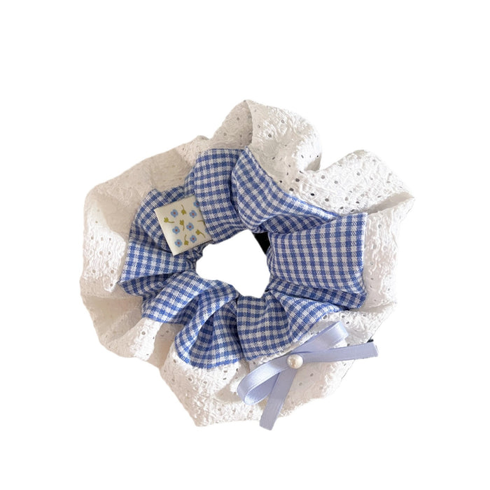 Wholesale Lace double-sided bow headband, square scarf, flower ball, hair tie, hair accessory