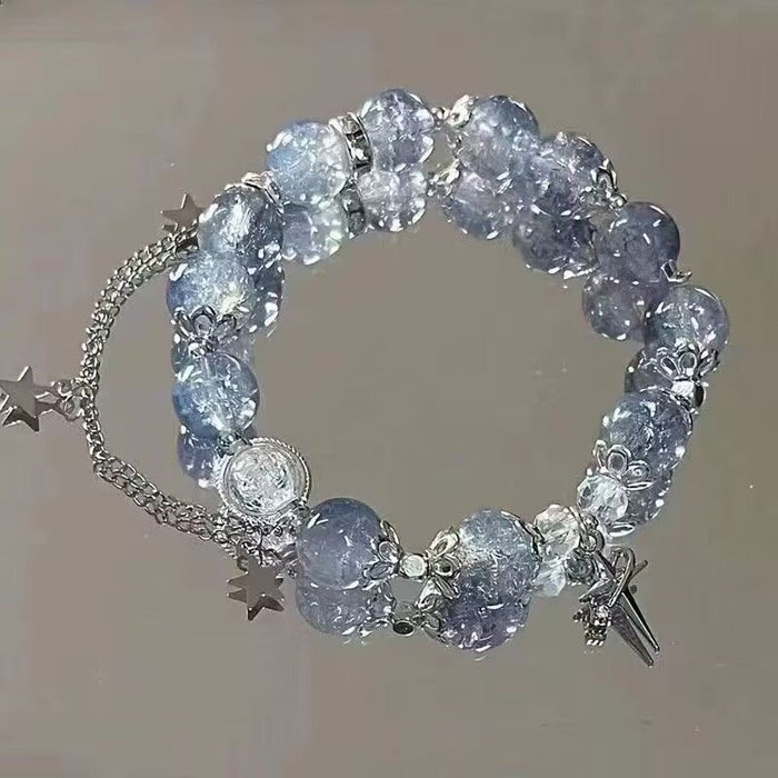 Wholesale Gradient Popcorn Glass Beaded Bracelet Women's