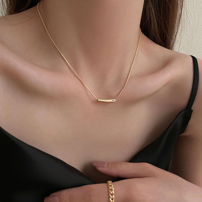 Wholesale Fashionable Butterfly Knot Necklace Set Women's Luxury Design Sensation Collarbone Chain Geometric Style Silver Plated Jewelry