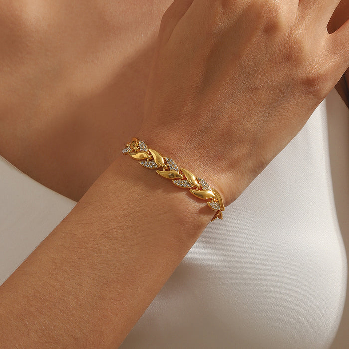 Wholesale Fish Tail Rhinestone Bracelet Fashion Accessory for Gift Boutique MOQ≥2