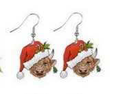 Wholesale Acrylic Christmas Cartoon Christmas Tree Earrings JDC-ES-Qiany008