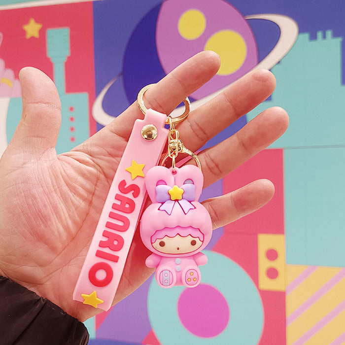 Wholesale Cartoon Silicone Doll Keychain JDC-KC-KuangK031