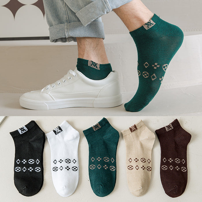 Wholesale Socks summer black and white solid color summer style men's and women's short socks shallow mouth low top invisible boat socks