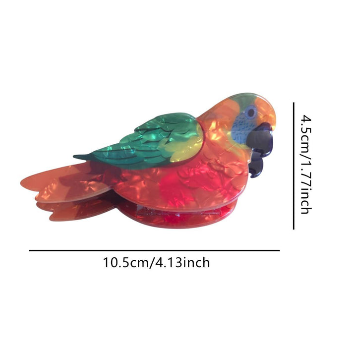 Wholesale Colorful Parrot Claw Hair Clip PVC Creative Bird Design Hair Accessory