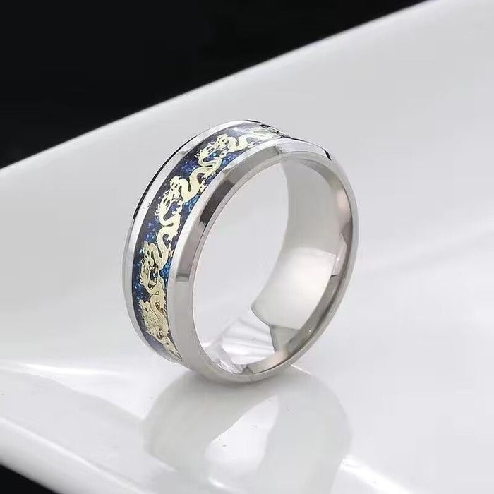 Wholesale Personalized and simple titanium steel ring, versatile stainless steel ring, non fading ring, engraved lettering