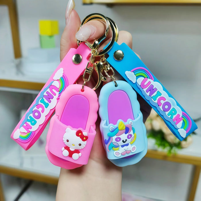 Wholesale Cartoon Slipper Keychain Fashion Decorative Gift for Birthday MOQ≥2