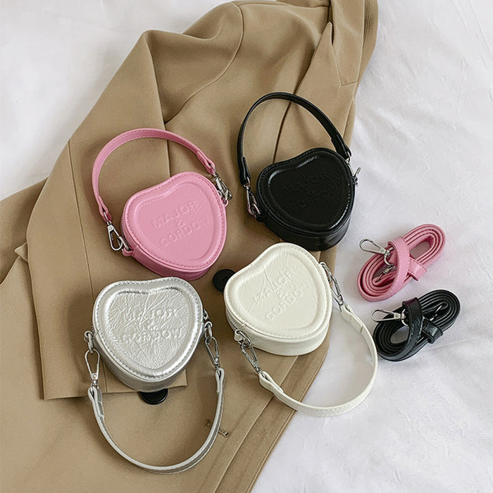 Wholesale New embossed letter love bag for children, stylish mini crossbody bag, hand-held bag