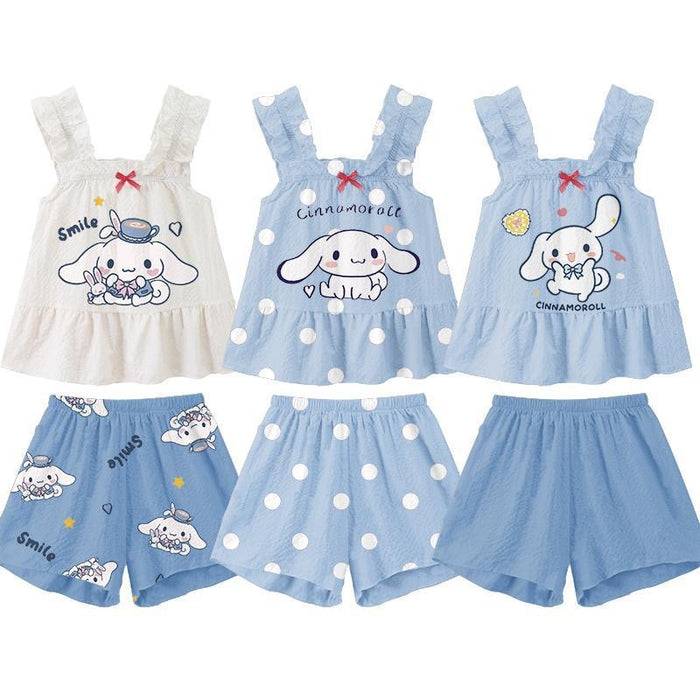 Wholesale Cartoon Cute Girls' Pajamas Thin Style JDC-PJ-XiaoHZ006