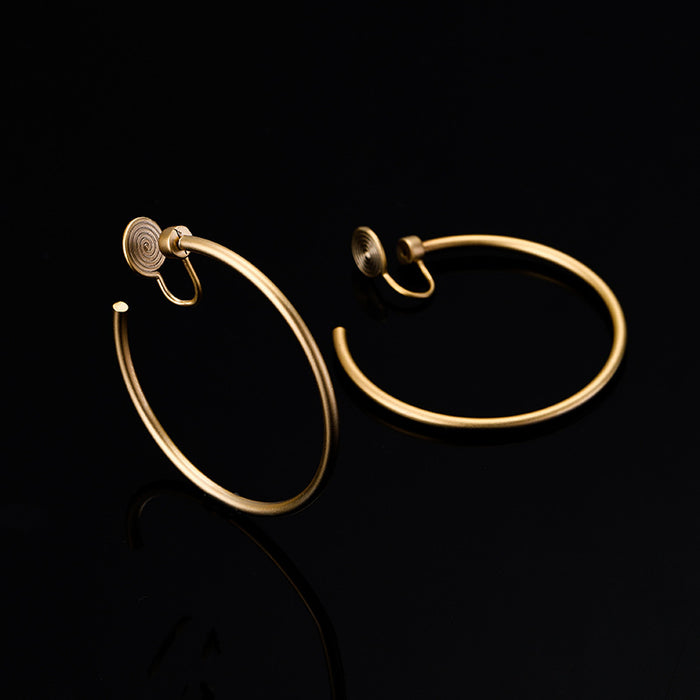 Wholesale Ear Clip No Ear Holes Hong Kong Wind Ring Ear Stud Earrings