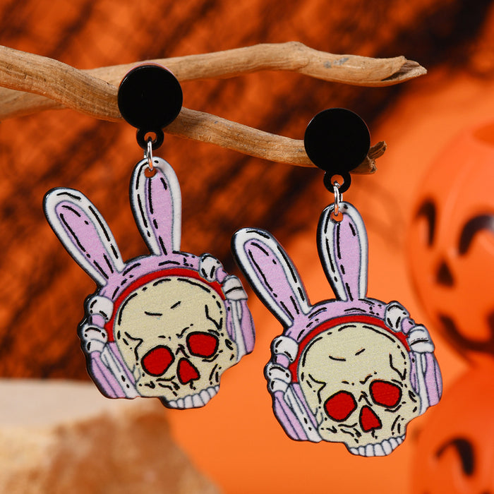 Wholesale  dark personality trend horror ghost animal funny earrings earrings