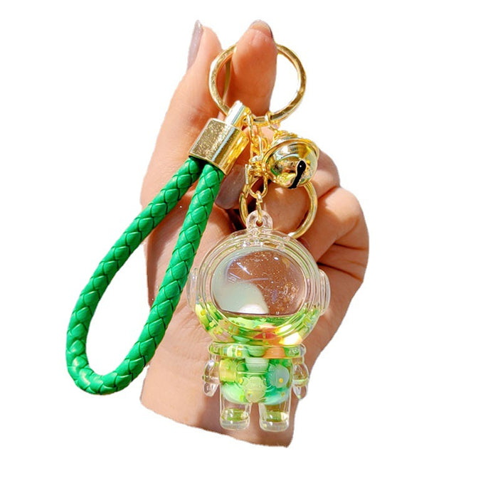 Wholesale Transparent Crystal Robot Keychain for Women JDC-KC-ZT008