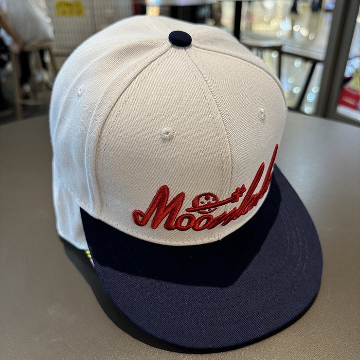 Wholesale Baseball cap embroidered lightning duckbill cap sunshade and sun protection cap flat edge duckbill cap