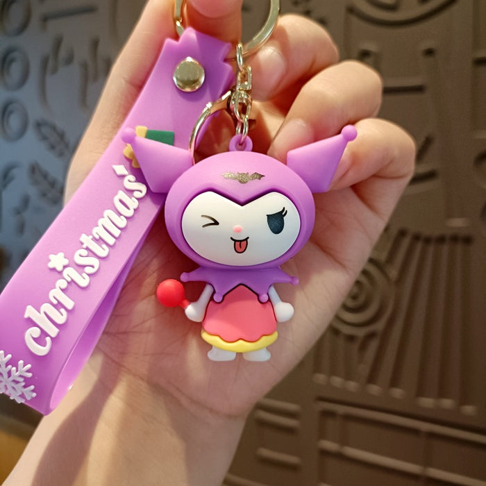 Wholesale Cartoon Silicone Doll Keychain JDC-KC-MingT177