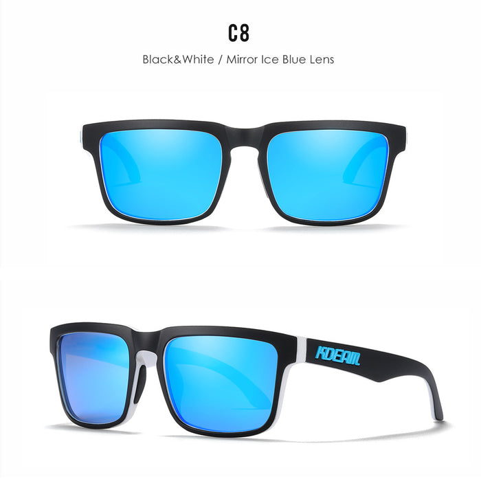 Wholesale PC Ultra-light Square Ultra-light Driving Colorful Sunglasses JDC-SG-KaiDian004