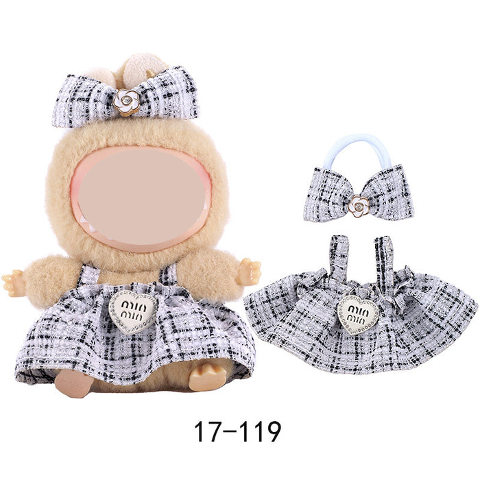 Wholesale Pull-Up Baby Clothes 8-Shaped Plaid Overalls Set