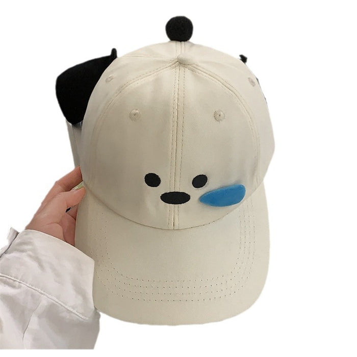 Wholesale Cute 3D Puppy Baseball Hat Outdoor Photo Sunshade Duck Tongue Hat Women's Hat