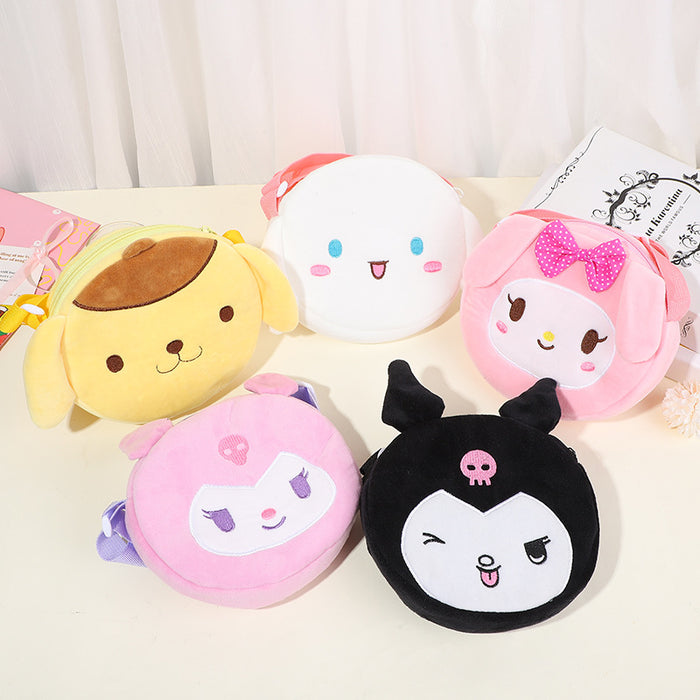 Wholesale Cartoon children' s plush small shoulder bag
