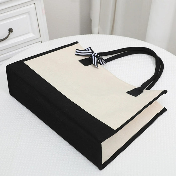 Wholesale Cartoon Print  Canvas Bag  Convenient Handheld Tote Bag