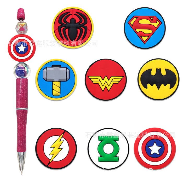 Wholesale Pen Beads PVC Double-sided Beads Ballpoint Pen Beads